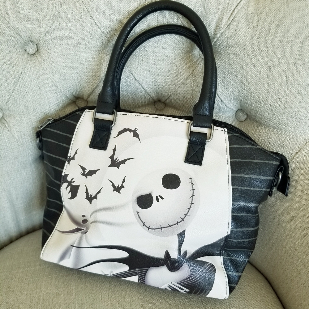 Loungefly The Nightmare Before Christmas Jack Skellington Satchel Bag - Picture 7 of 11